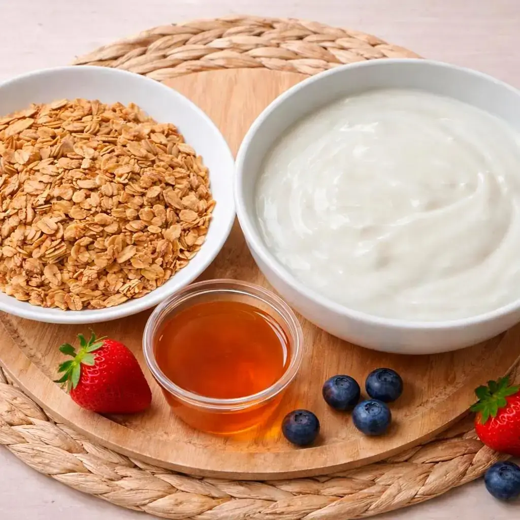 add granola yogurt catering